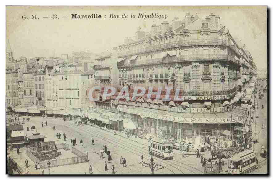 CPA Marseille rue de la Republique 