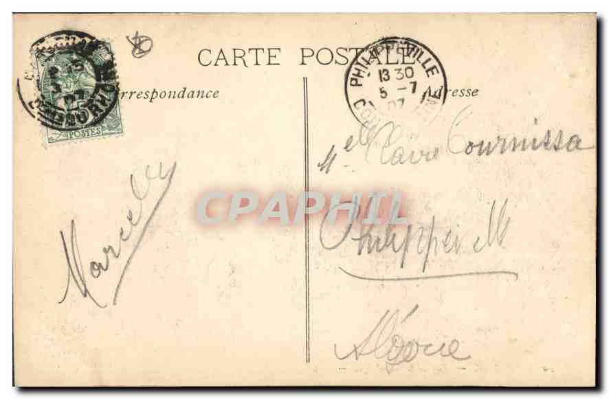 CPA Marseille rue de la Republique  — Verso