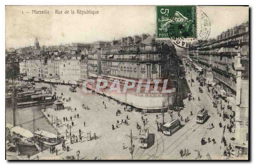 CPA Marseille rue de la Republique 