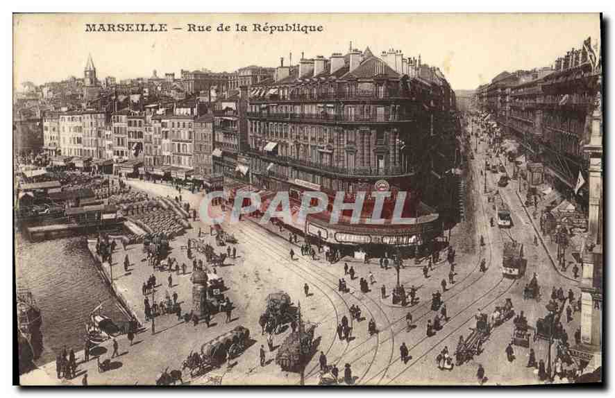 CPA Marseille rue de la Republique 