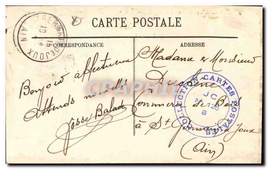 CPA Marseille la rue de la Republique  — Verso