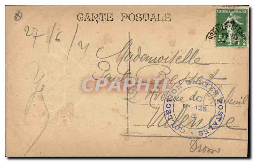 CPA Marseille rue de la Republique  — Rückseite