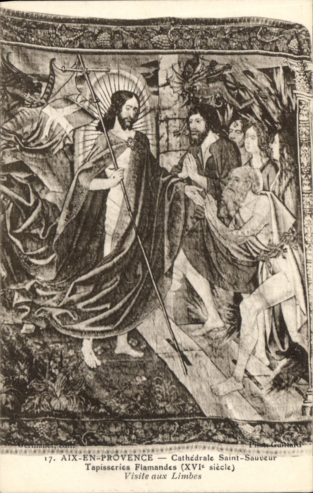 Aix-en-Provence — Flemish tapestries (16th century) — Saint-Sauveur Cathedral — Publisher Germanet, n°17