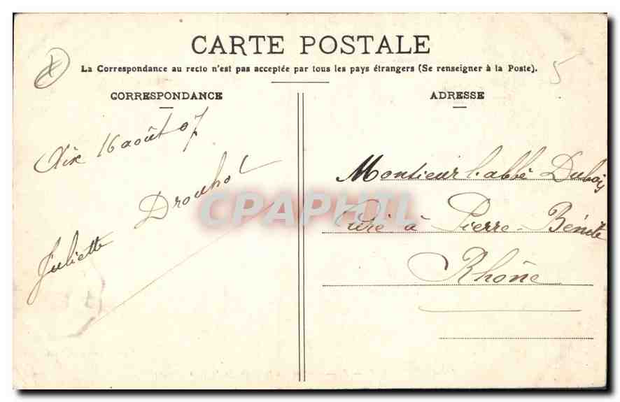 CPA Aix en Provence Cloitre de la Cathedrale XI siecle  — Rückseite