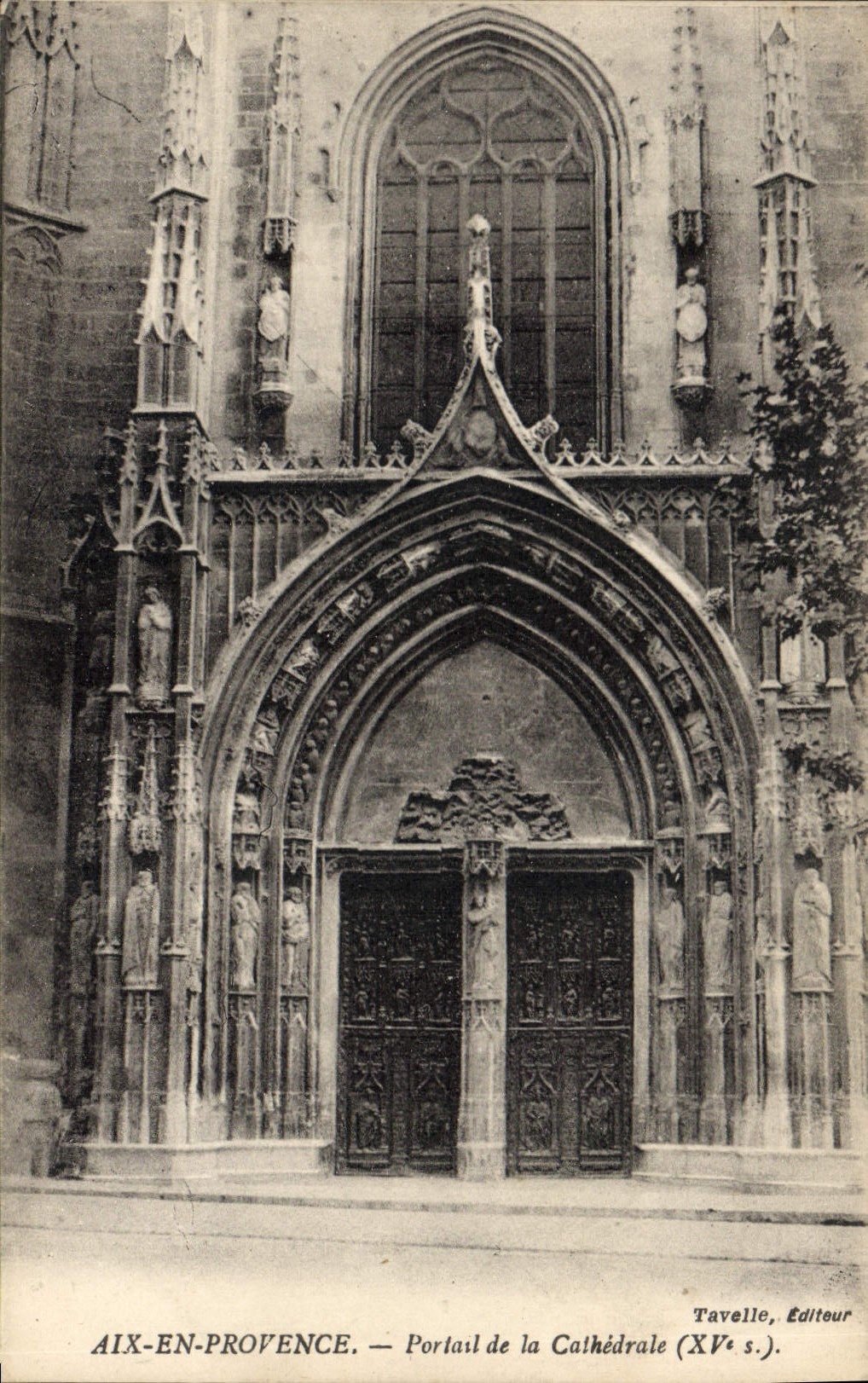 Aix-en-Provence — Portail de la Cathédrale (XVe s.) — Tavelle, Éditeur
