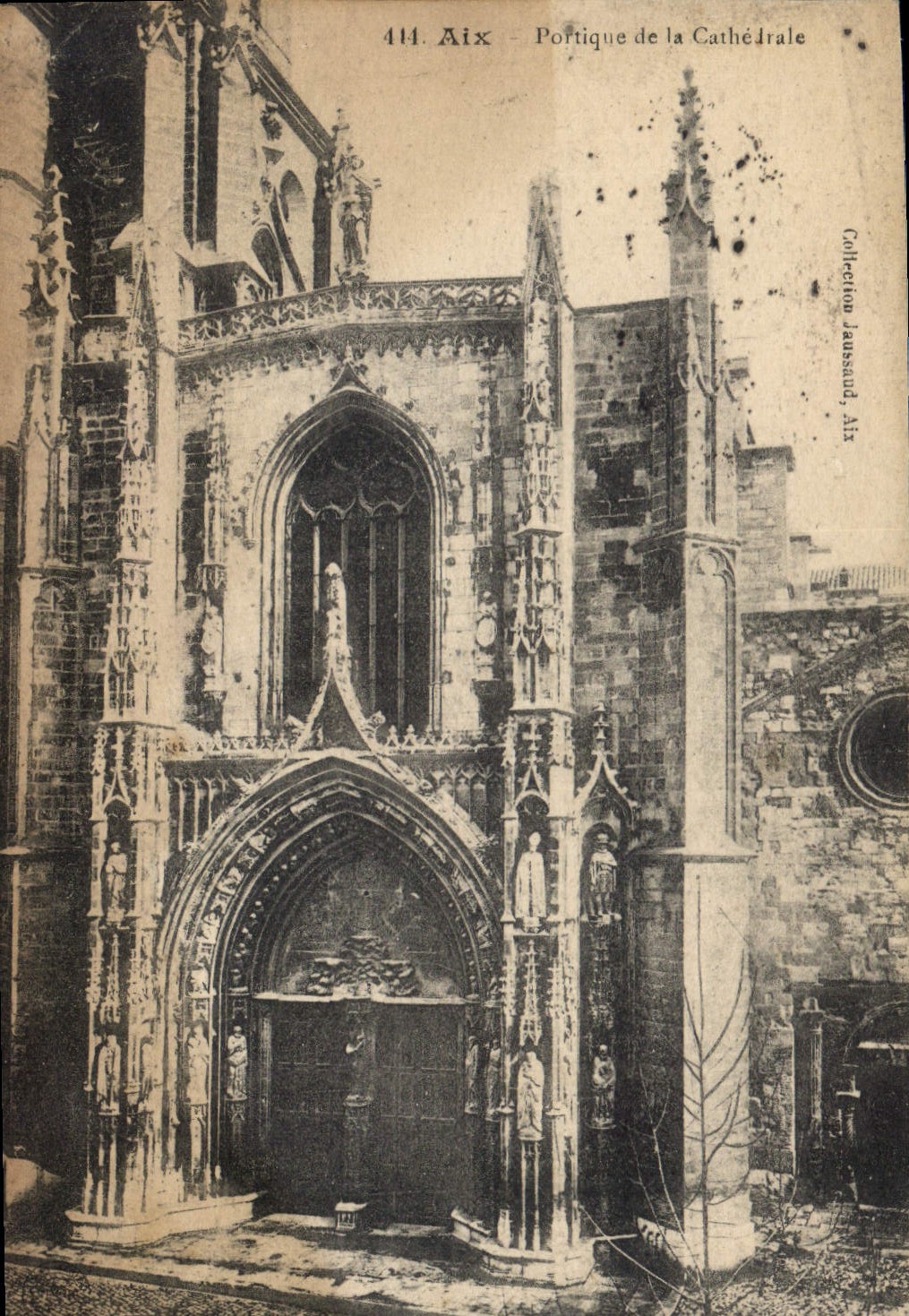 Aix - Portique de la Cathédrale — Collection Jaussaud, Aix, n°444