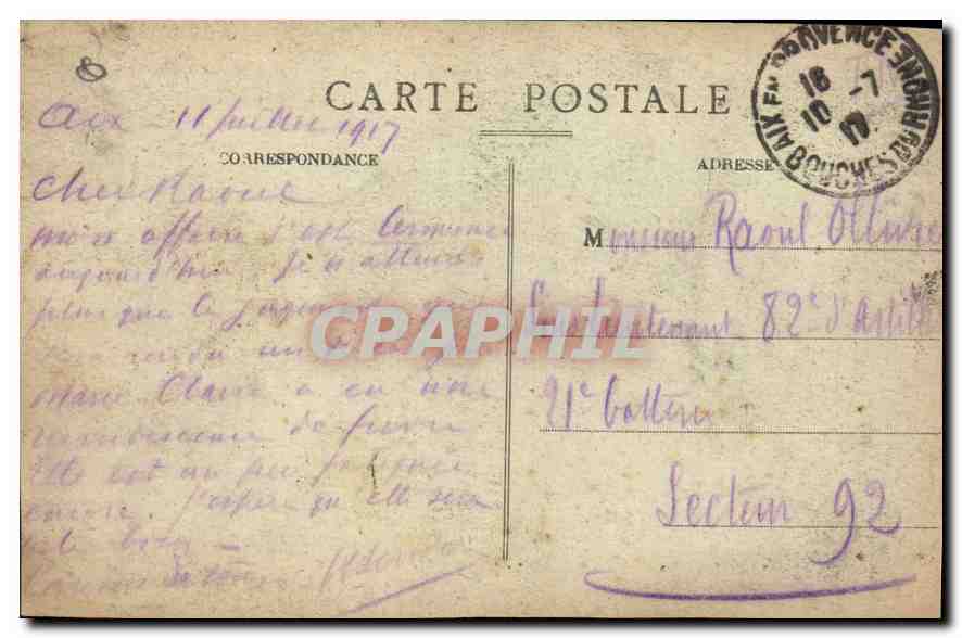 Aix - Portique de la Cathédrale — Collection Jaussaud, Aix, n°444 — Rückseite
