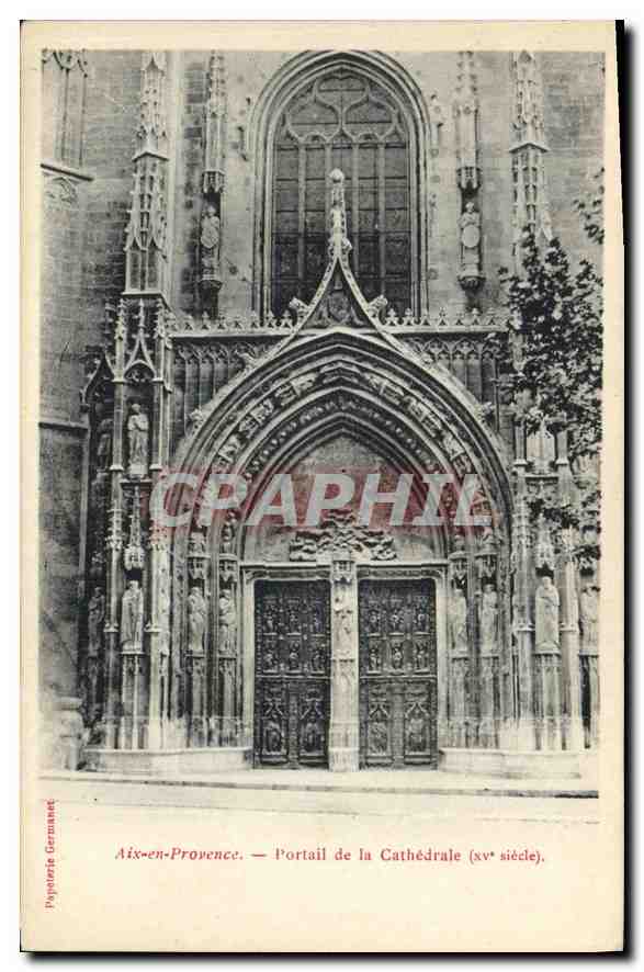 Aix-en-Provence — Portail de la Cathédrale (xv* siècle) — Pyroverie Germanet