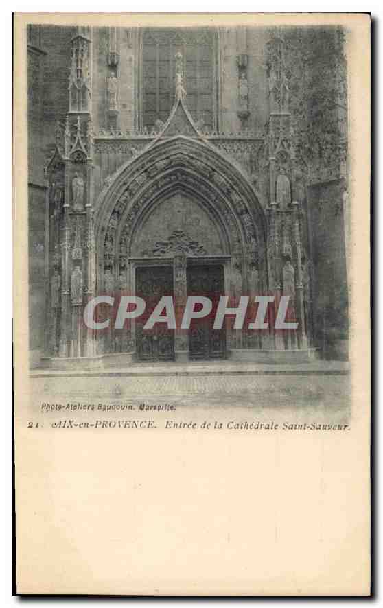 Aix-en-Provence — Entrée de la Cathédrale Saint-Sauveur — Photo-Atelier Bgumounin, Marapilie, n°21