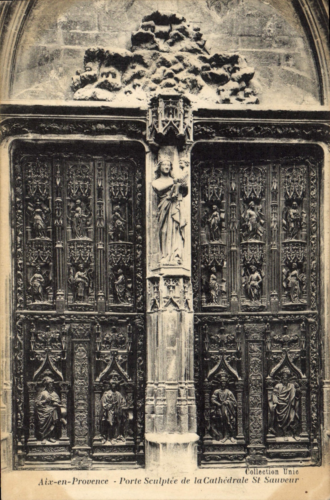 Aix-en-Provence — Porte Sculptée de la Cathédrale St Sauveur — Collection Unie