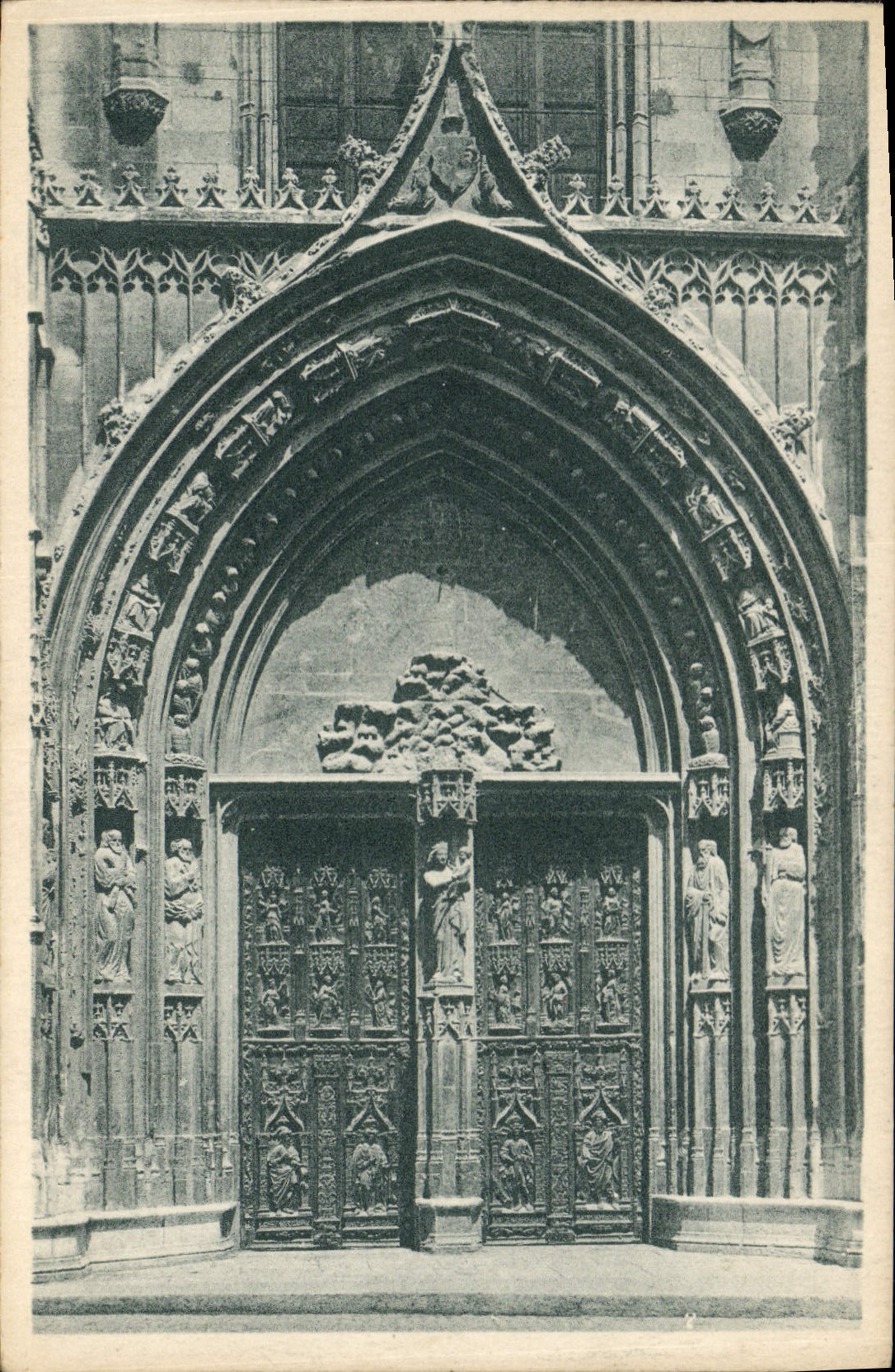 Aix-en-Provence — Portail de la Cathédrale Saint-Sauveur — J. Goulard, Éditeur à Aix-en-Provence
