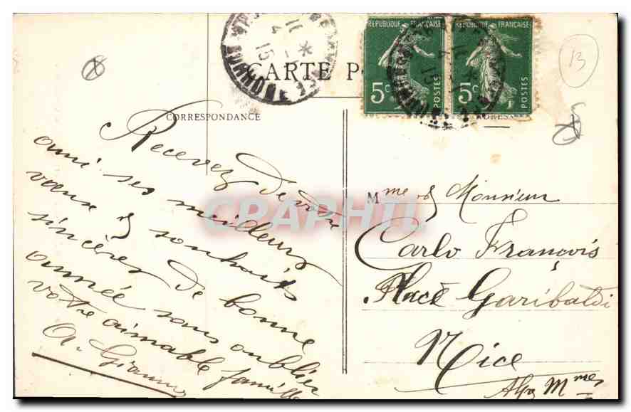 Aix-en-Provence — Portique de la Cathédrale — éditeur inconnu, n° 10 — Reverso
