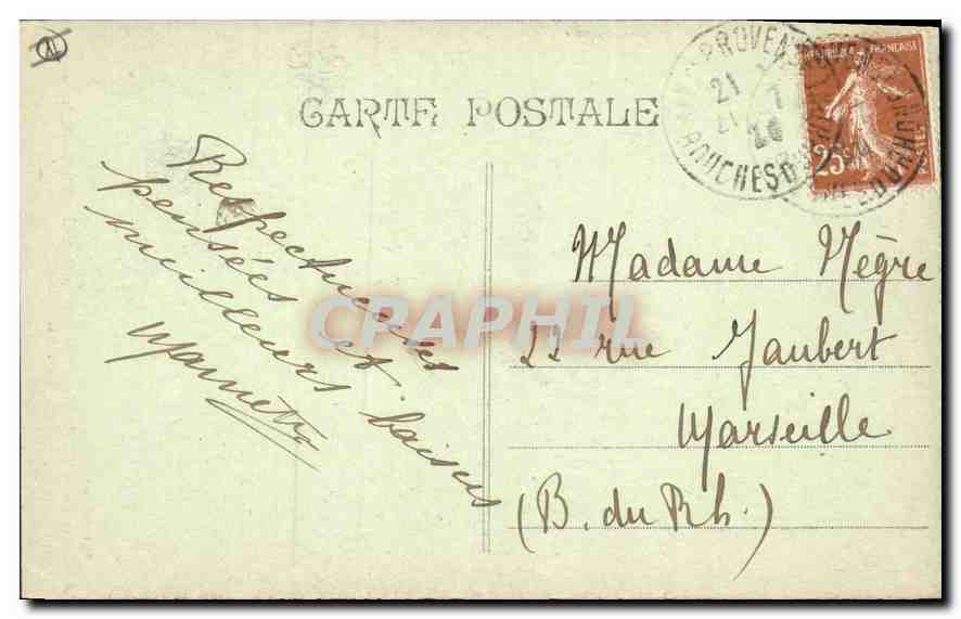 CPA Aix en Provence Porte de la Cathedrale St Sauveur les Sibylles  — Verso