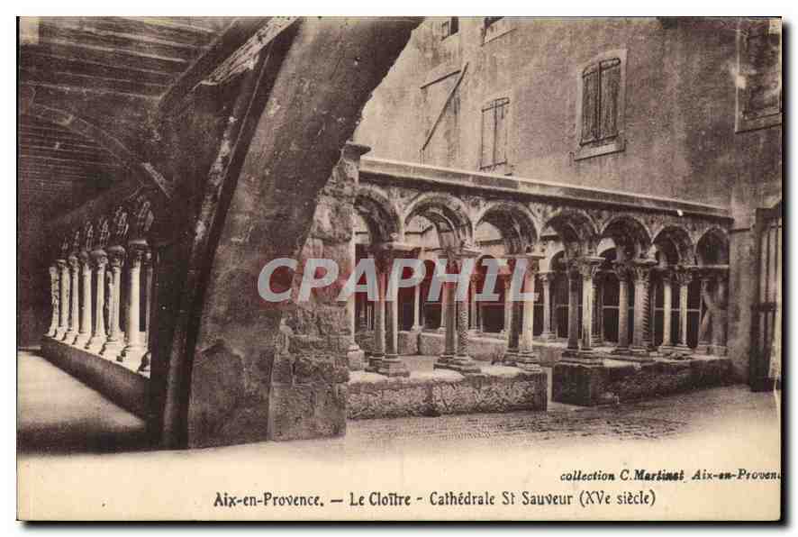 Aix-en-Provence — Le Cloître - Cathédrale St Sauveur (XVe siècle) — collection C. Martimai
