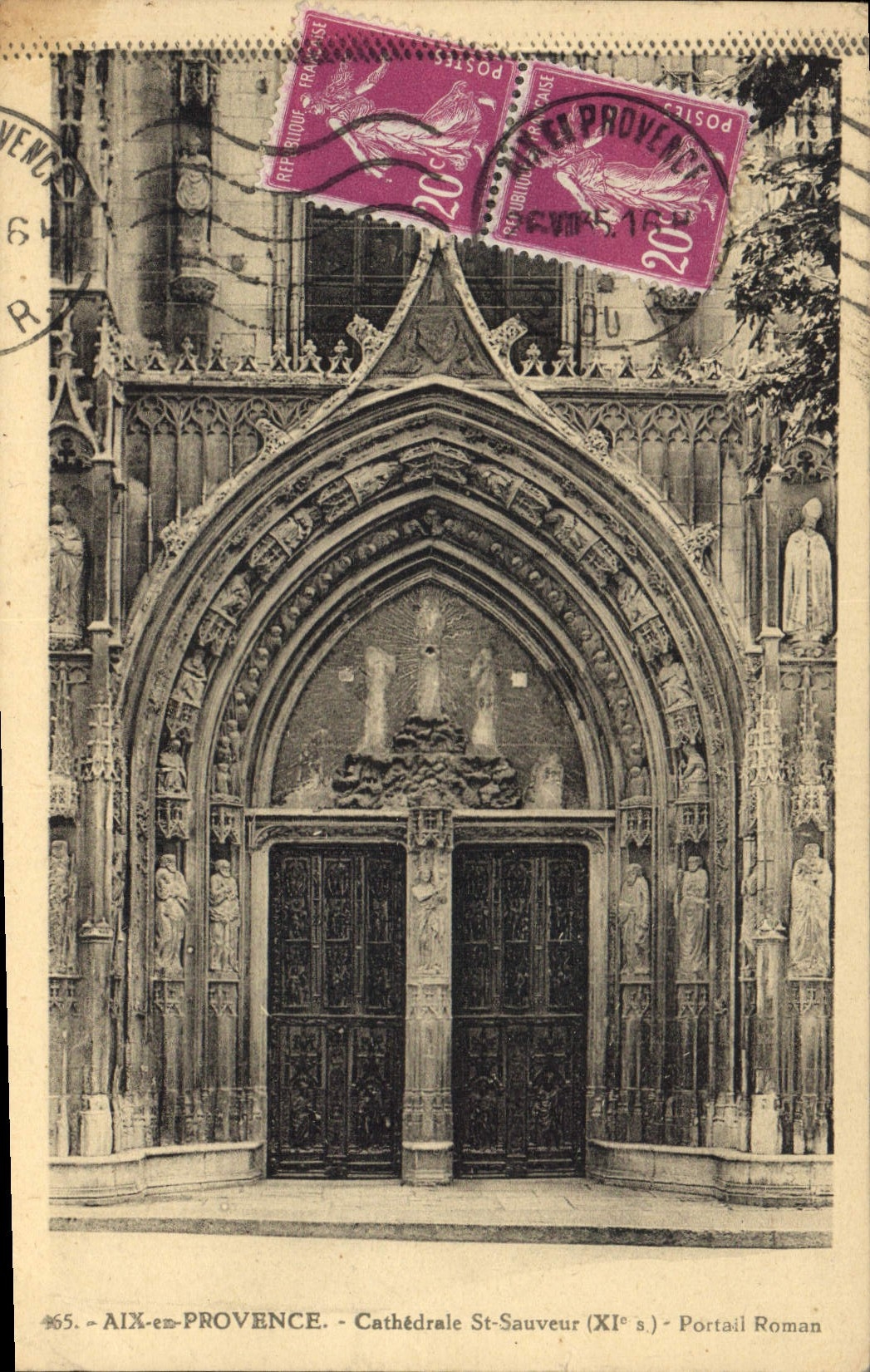 Aix-en-Provence — Cathédrale St-Sauveur (XIe s.) — Portail Roman