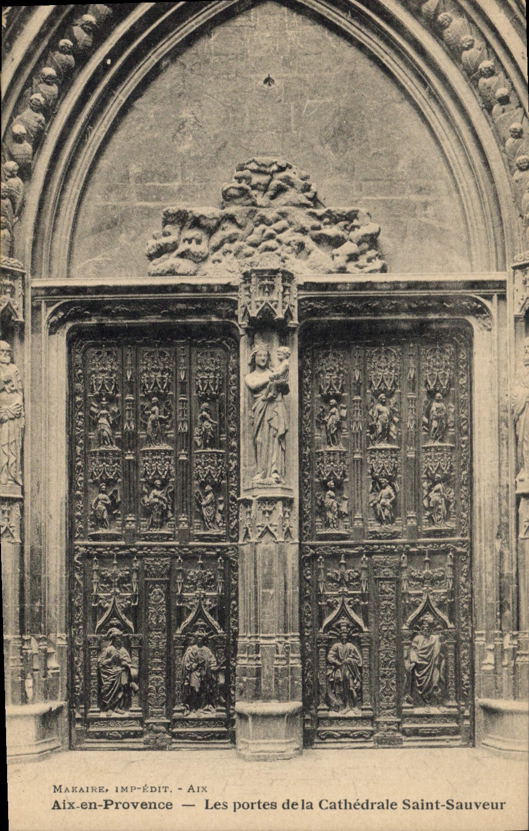 Aix-en-Provence — Les portes de la Cathédrale Saint-Sauveur — Makaire, IMP-ÉDIT, AIX