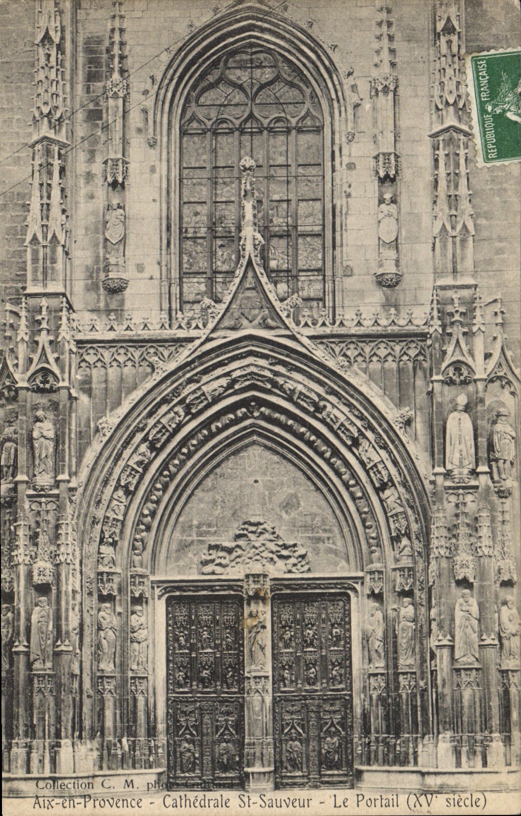 Aix-en-Provence - Cathédrale St-Sauveur - Le Portail (XVe siècle) — Collection C. M. photo