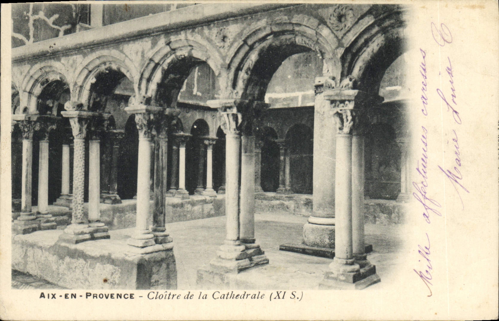 Aix-en-Provence — Cloître de la Cathédrale (XIe S.) — éditeur non identifié