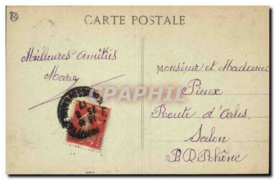 Aix-en-Provence — Cathédrale Saint-Sauveur — éditeur non identifié — Verso
