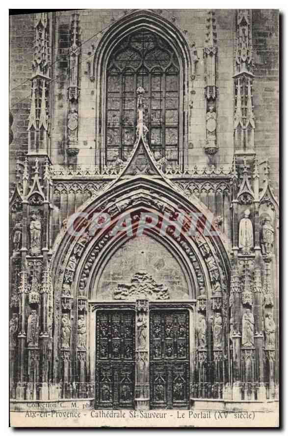 Aix-en-Provence - Cathédrale St-Sauveur - Le Portail (XVe siècle)