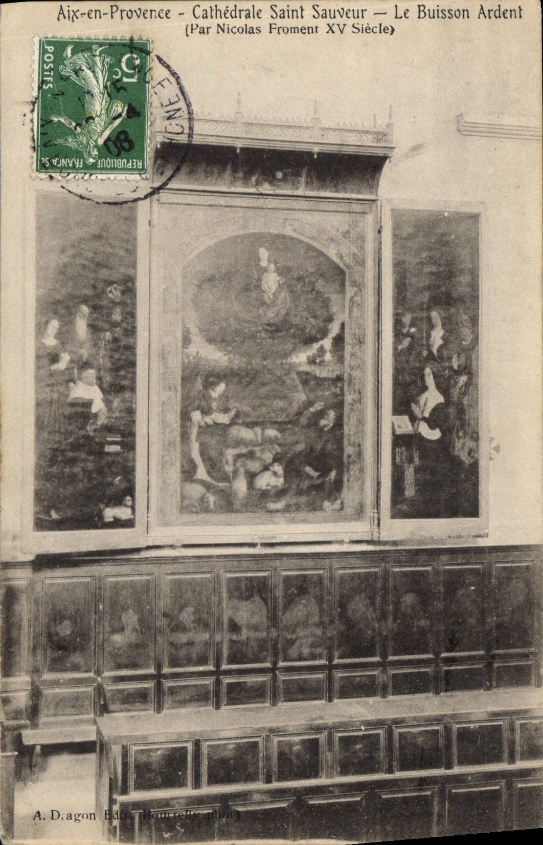 Aix-en-Provence - Cathédrale Saint Sauveur — Le Buisson Ardent (Par Nicolas Froment XV Siècle)