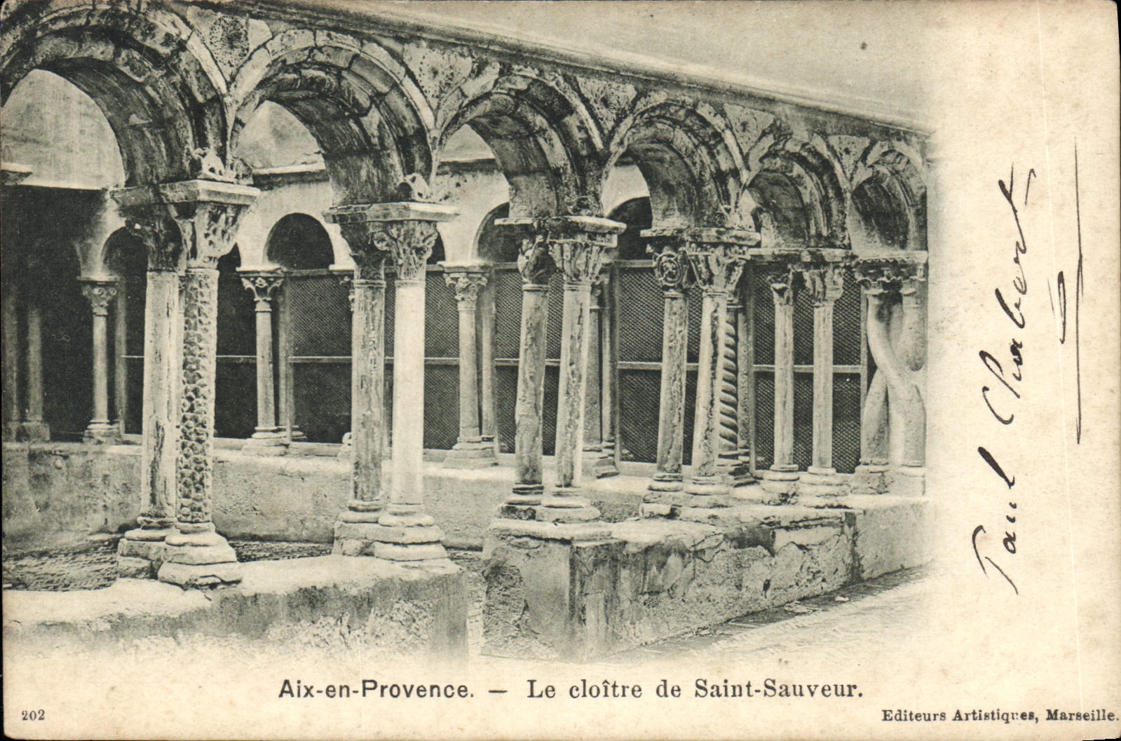 Aix-en-Provence — Le cloître de Saint-Sauveur — Editeurs Artistiques, Marseille, n°202