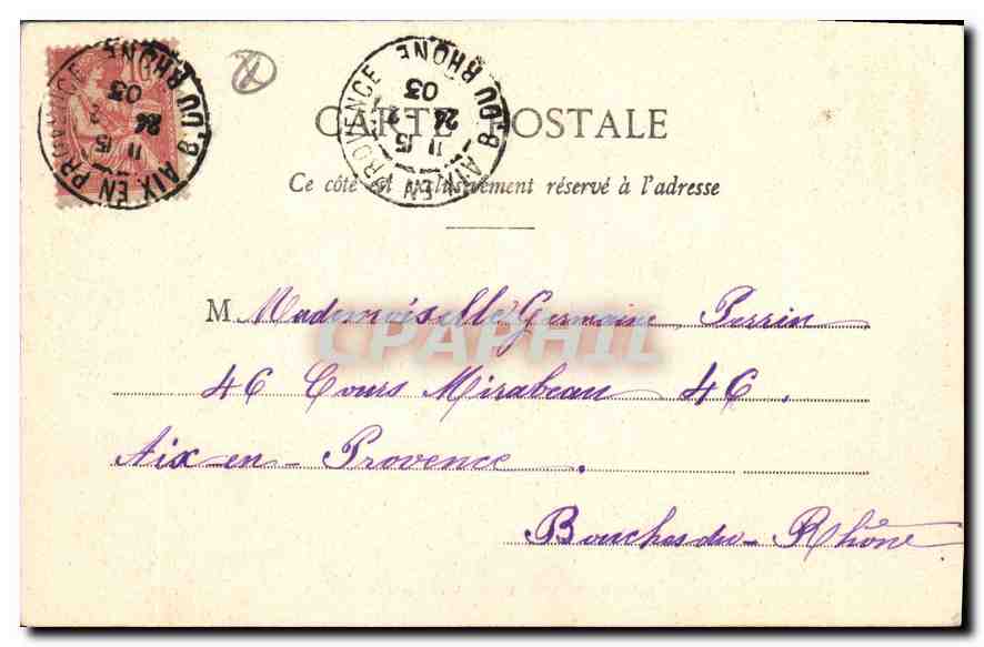 Aix-en-Provence — Cloître Saint-Sauveur — éditeur Bauchet & Cie — Rückseite