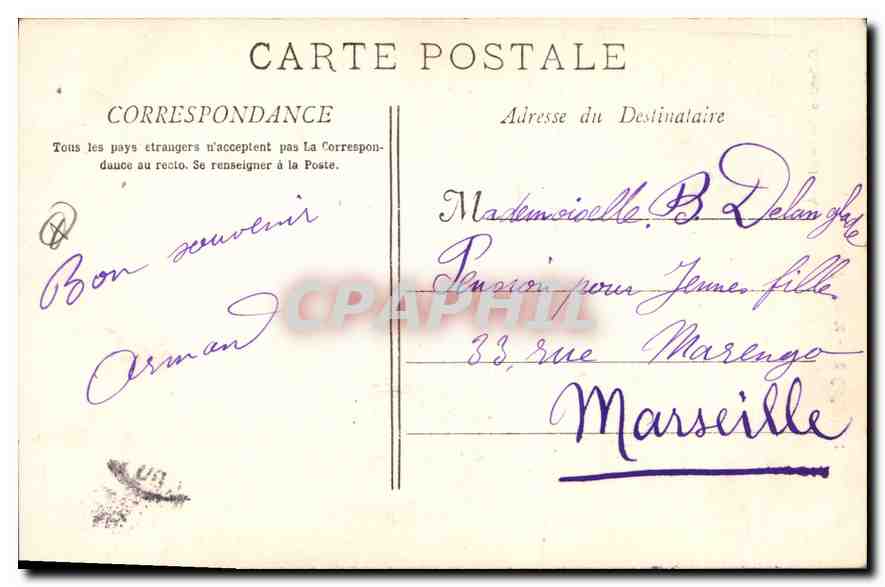 Aix-en-Provence — La Cathédrale — Collection Jaussaud, n°84 — Verso