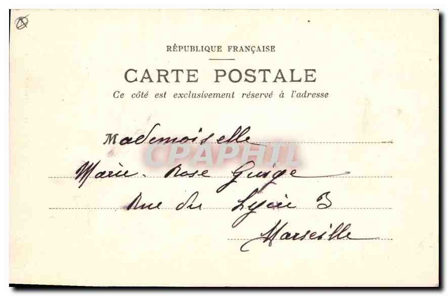 CPA Aix en Provence Cathedrale de St Sauveur XIII siecle  — Verso