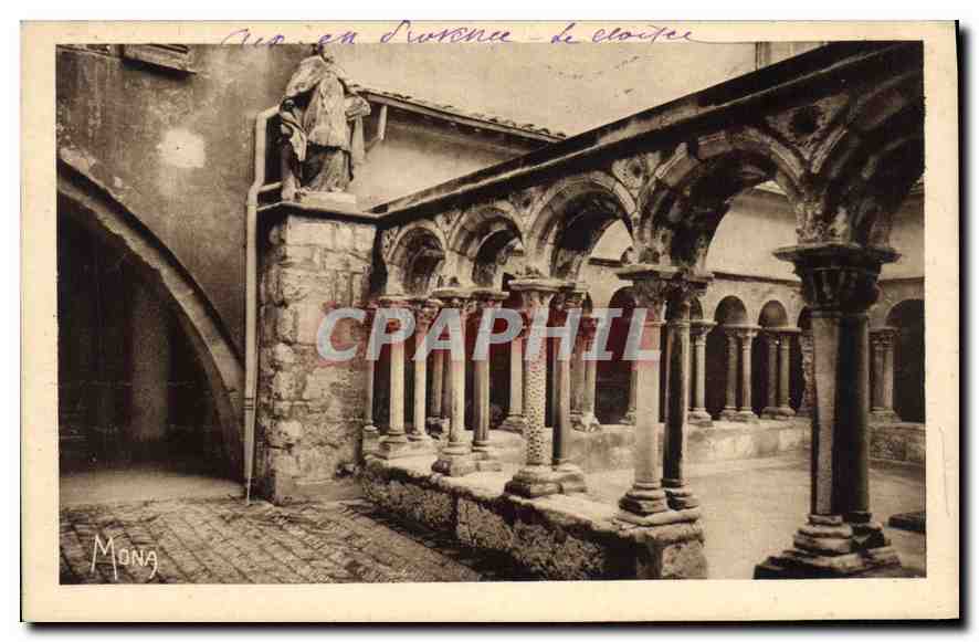 Cour en Durance - le cloître — Éditions des Petits Tableaux de Provence