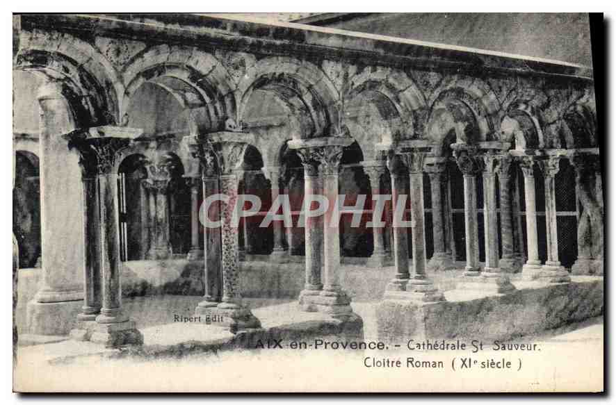 Aix-en-Provence - Cathédrale St Sauveur. Cloître Roman (XIe siècle) — Ripert Edit