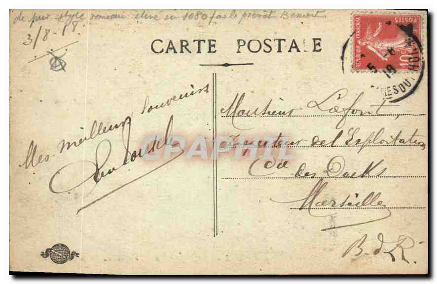 AIX en PROVENCE - Le Cloître St Sauveur — éditeur inconnu, n° de série non visible — Verso