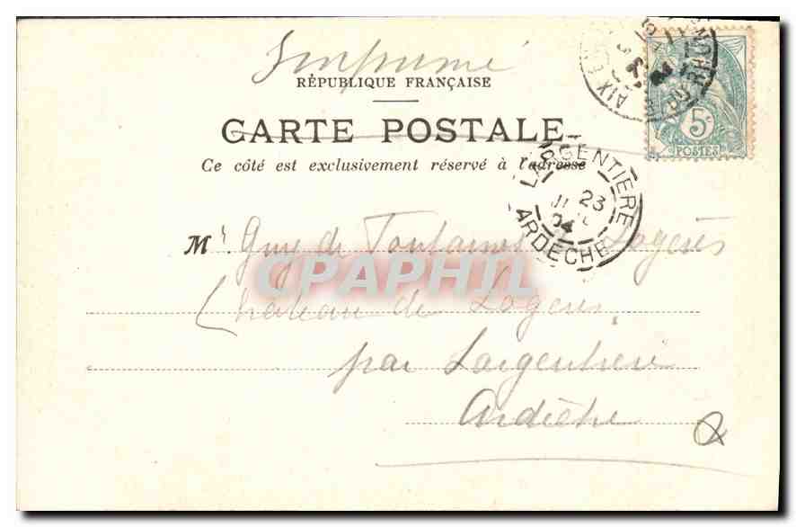 Aix-en-Provence — Cathédrale de St-Sauveur (XIIIe siècle) — Collection C. M. — Rückseite