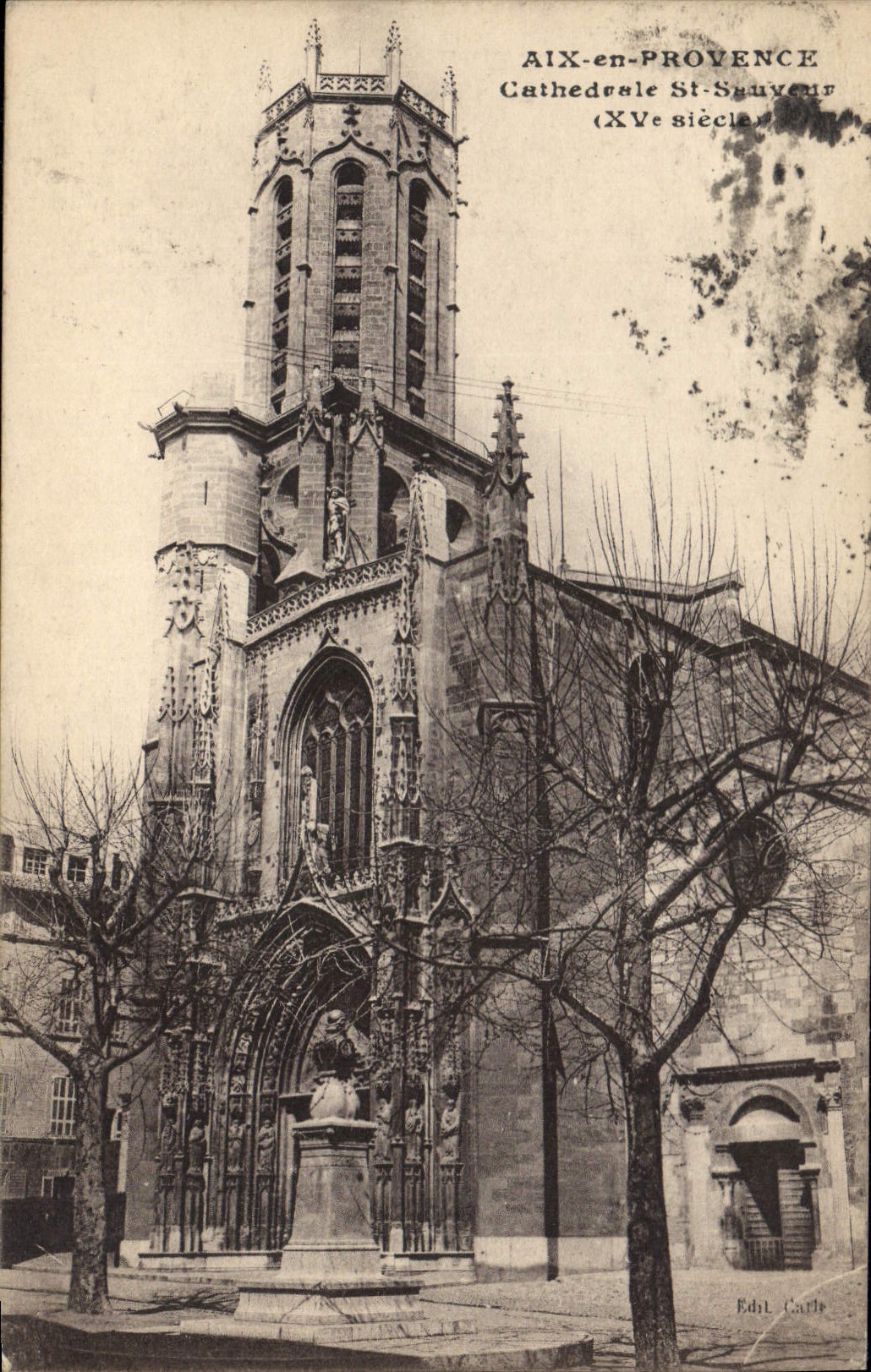 Aix-en-Provence — Cathédrale Saint-Sauveur (XVe siècle) — Edit. Carle