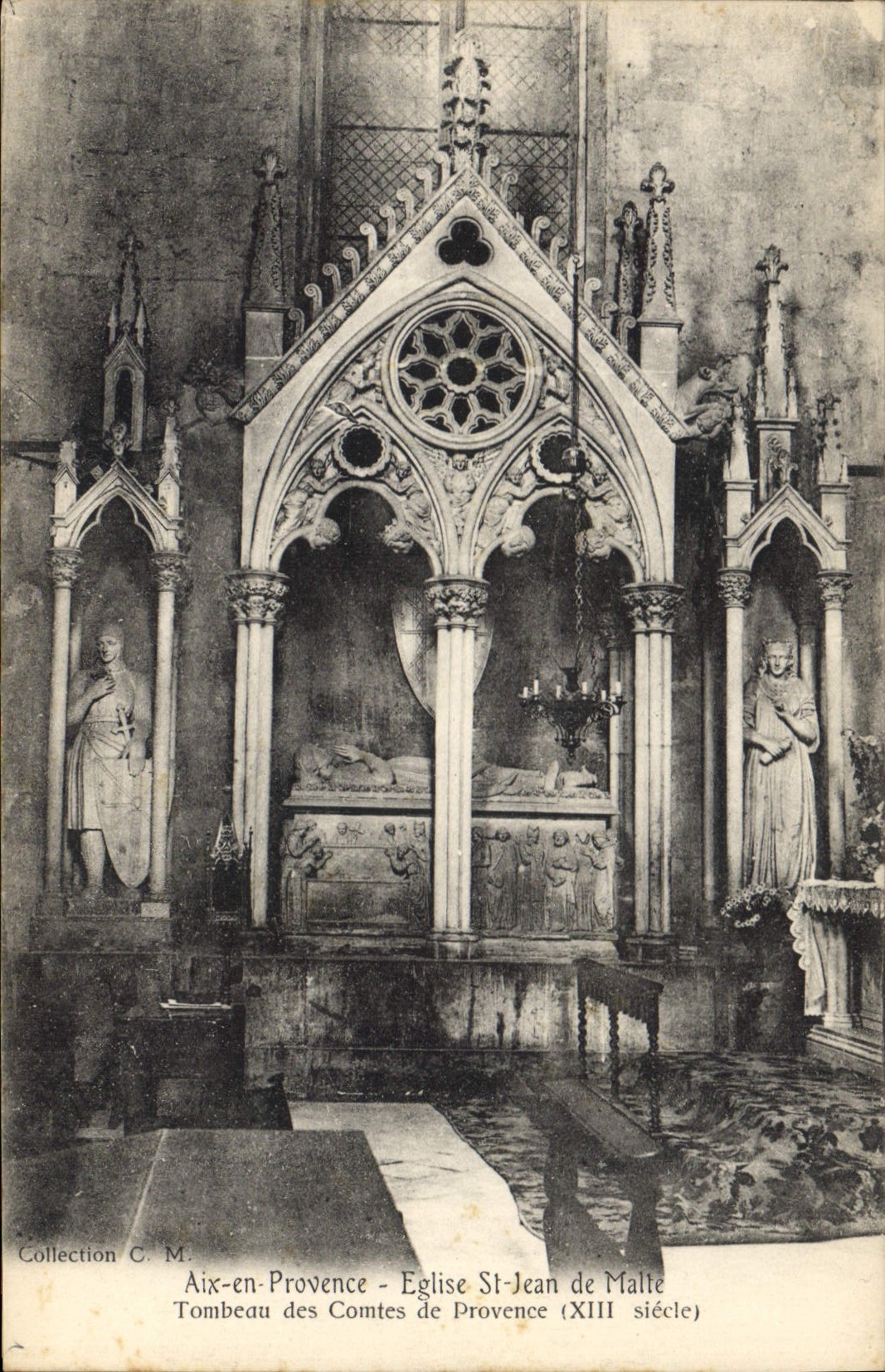Aix-en-Provence - Église Saint-Jean de Malte - Tombeau des Comtes de Provence (XIIIe siècle)