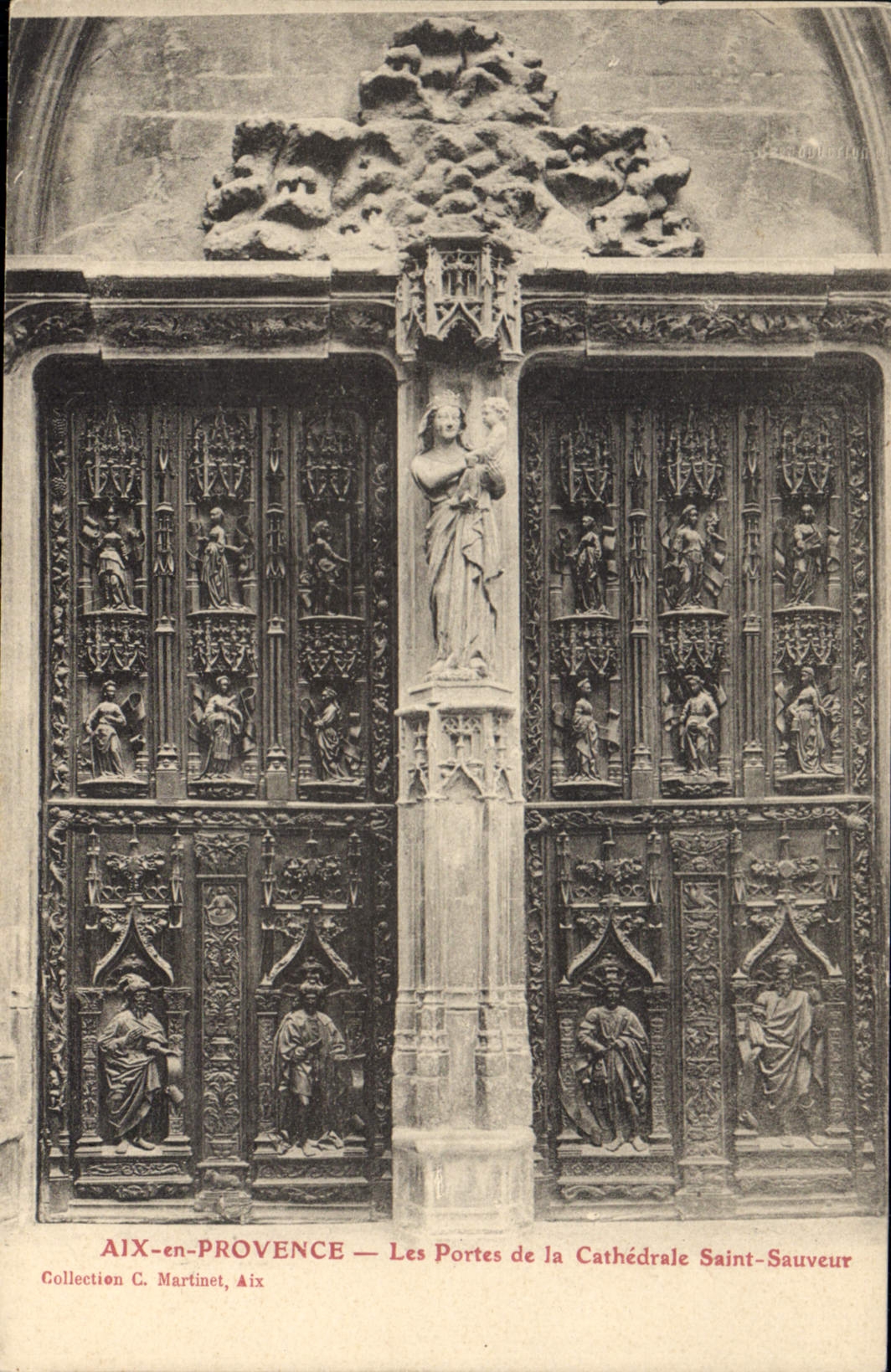 Aix-en-Provence — Les Portes de la Cathédrale Saint-Sauveur — Collection C. Martinet, Aix