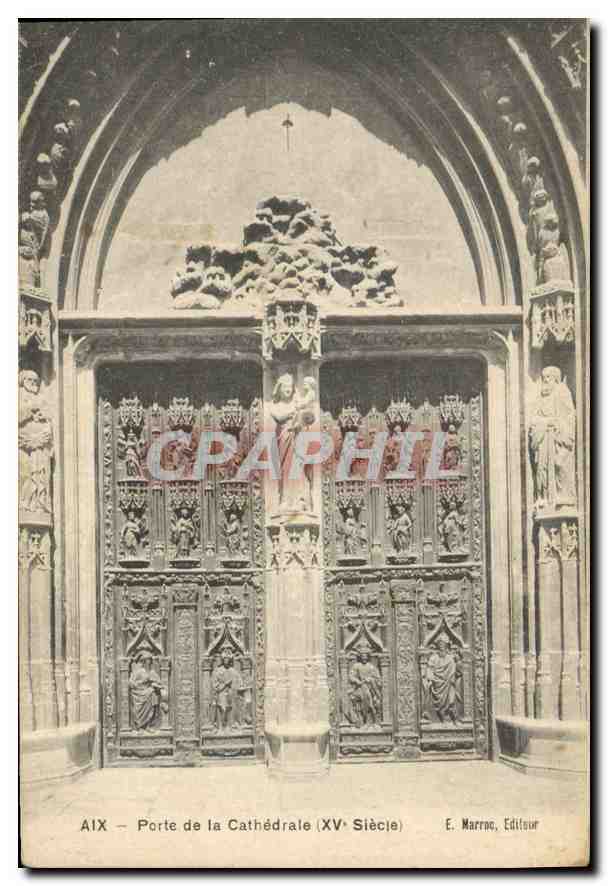 Aix - Porte de la Cathédrale (XVe Siècle) — E. Marroc, Éditeur