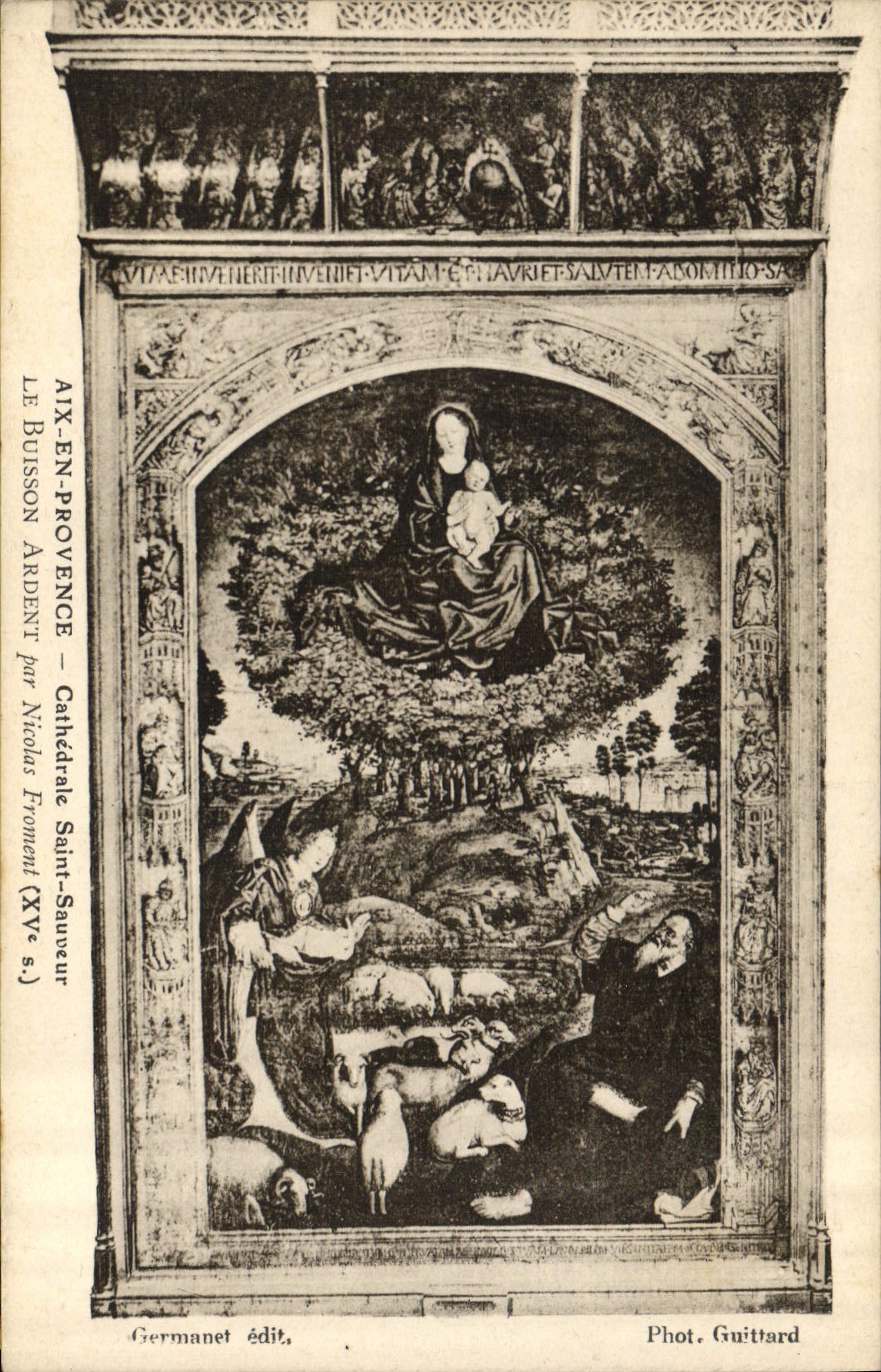 Aix-en-Provence — Cathédrale Saint-Sauveur — Vierge à l'Enfant et sainte famille — Germanet édit.