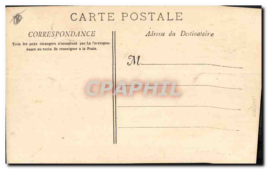 CPA Marseille l'entree du Port  — Verso