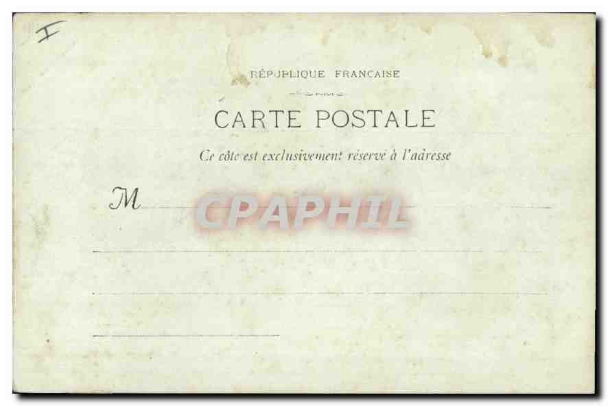 CPA Marseille Entree du Vieux Port  — Verso