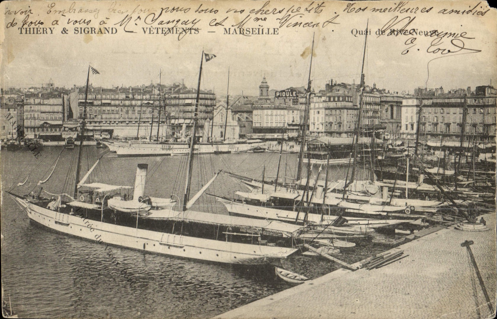CPA Marseille Quai de Rive Neuve 