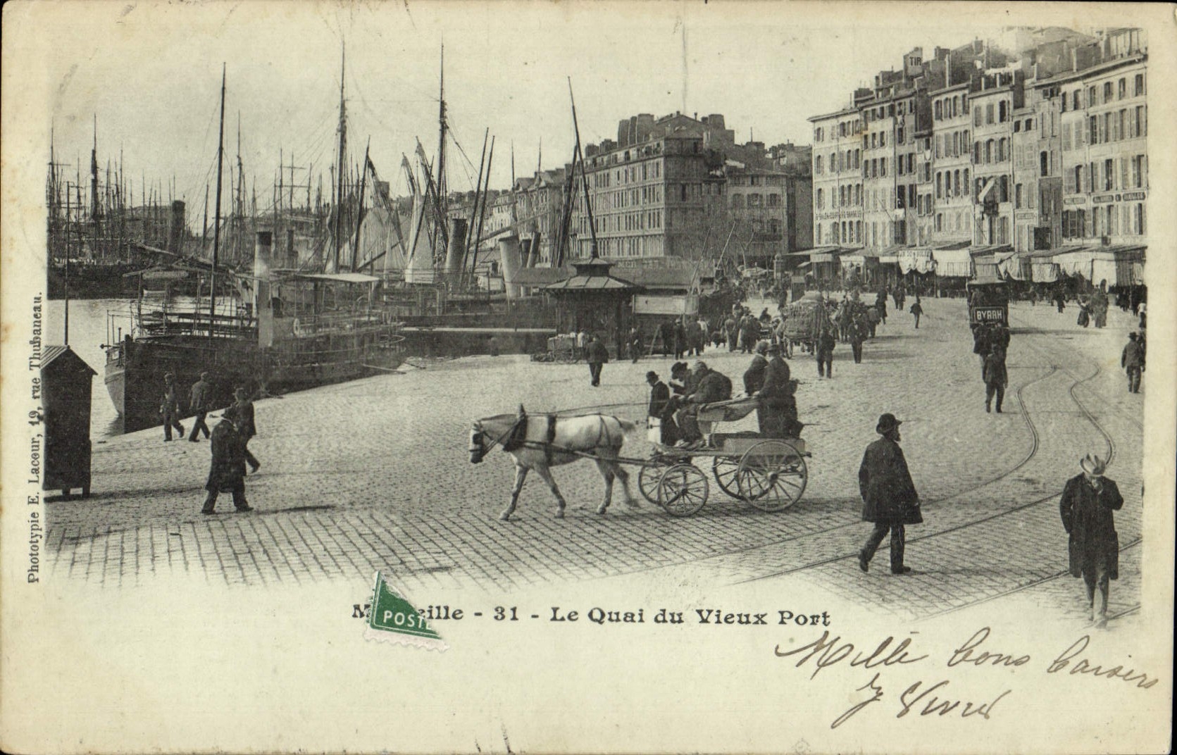 CPA Marseille le Quai du Vieux Port 