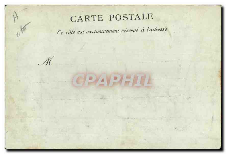 CPA Marseille la Peche dans le Port  — Verso