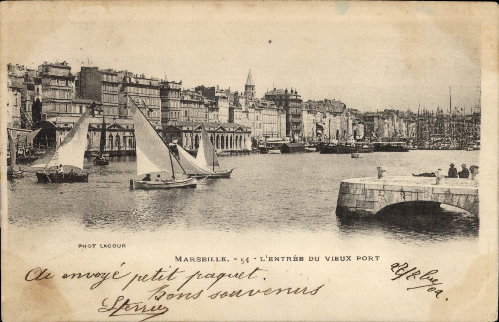CPA Marseille l'Entree du Vieux Port 