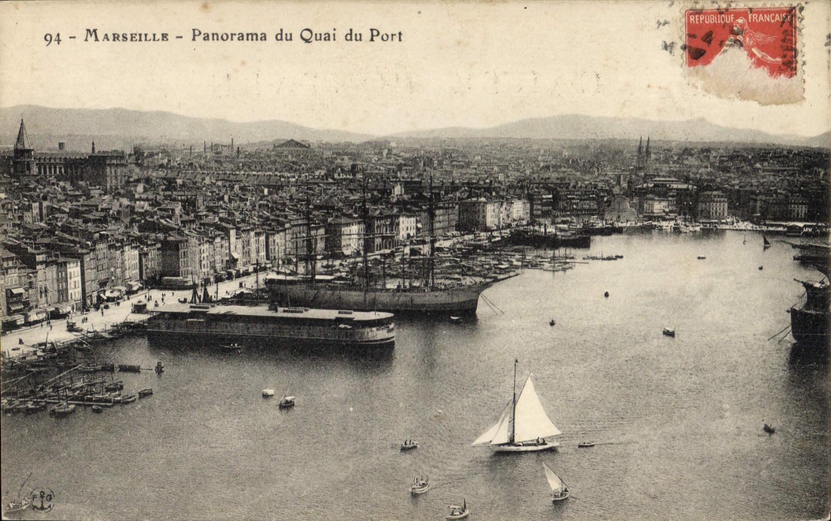 Marseille - Panorama du Quai du Port — éditeur non identifié, n° de série 94