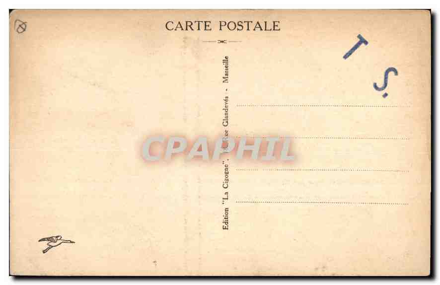 CPA Marseille le Vieux Port  — Verso