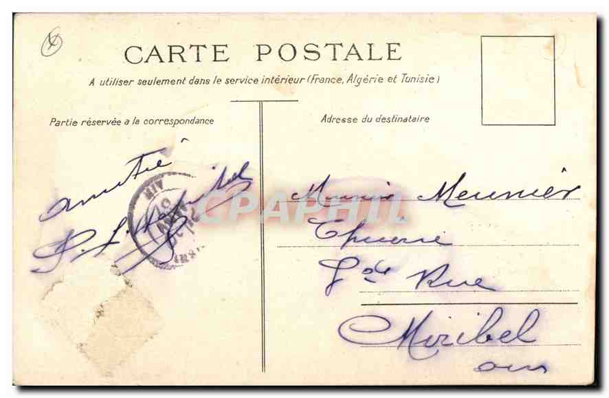 CPA Marseille Entree du Vieux Port  — Verso