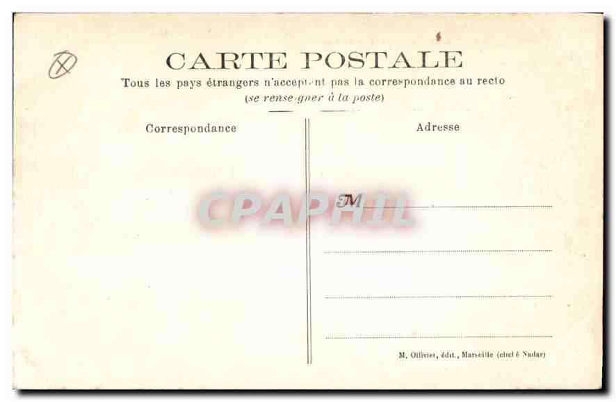 CPA Marseille le Quai du Port  — Verso