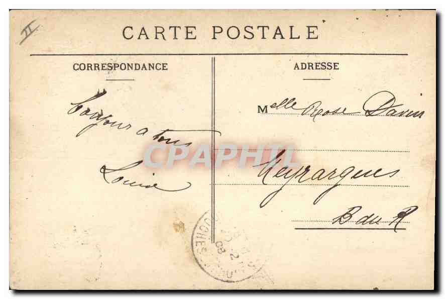 CPA Marseille un coin du Vieux Port  — Verso