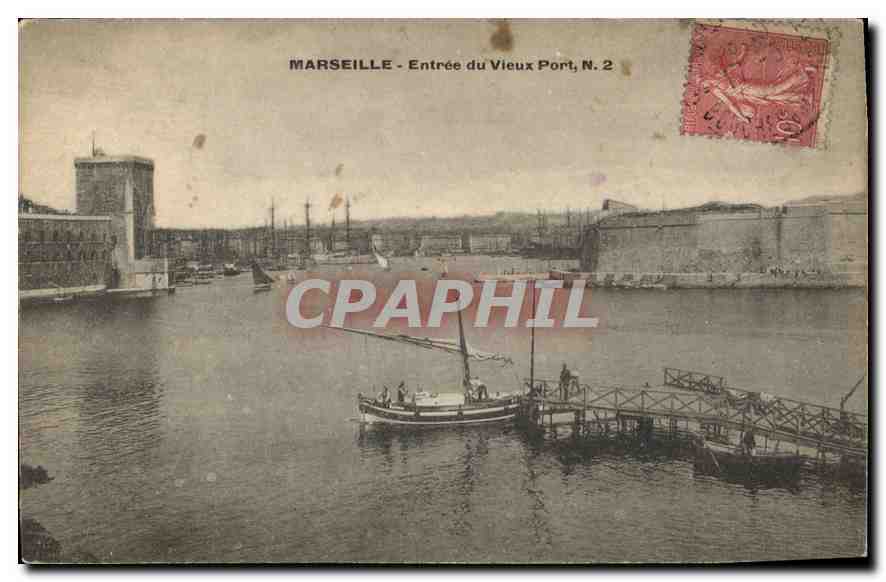 MARSEILLE - Entrée du Vieux Port, N. 2 — éditeur non visible